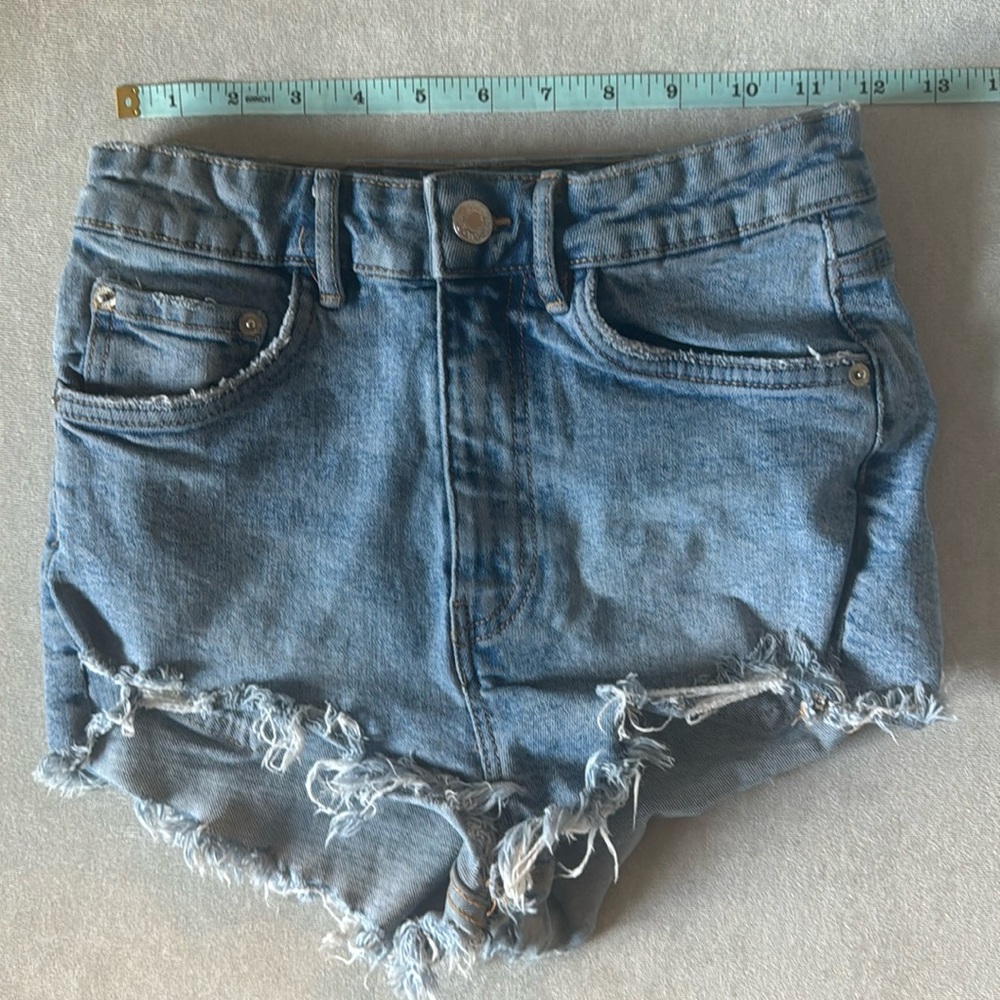 Zara Jean shorts with raw hem